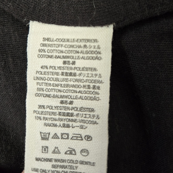 FREE PEOPLE Grey Quilted Studded Moto Sweater Jacket With Neck Buckles. Small - Picture 13 of 16